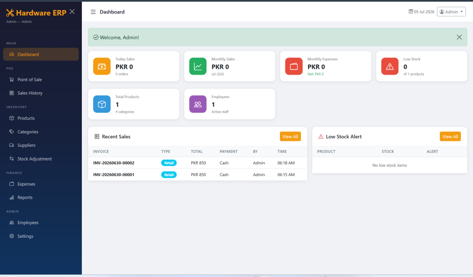 Hardware ERP Pro
